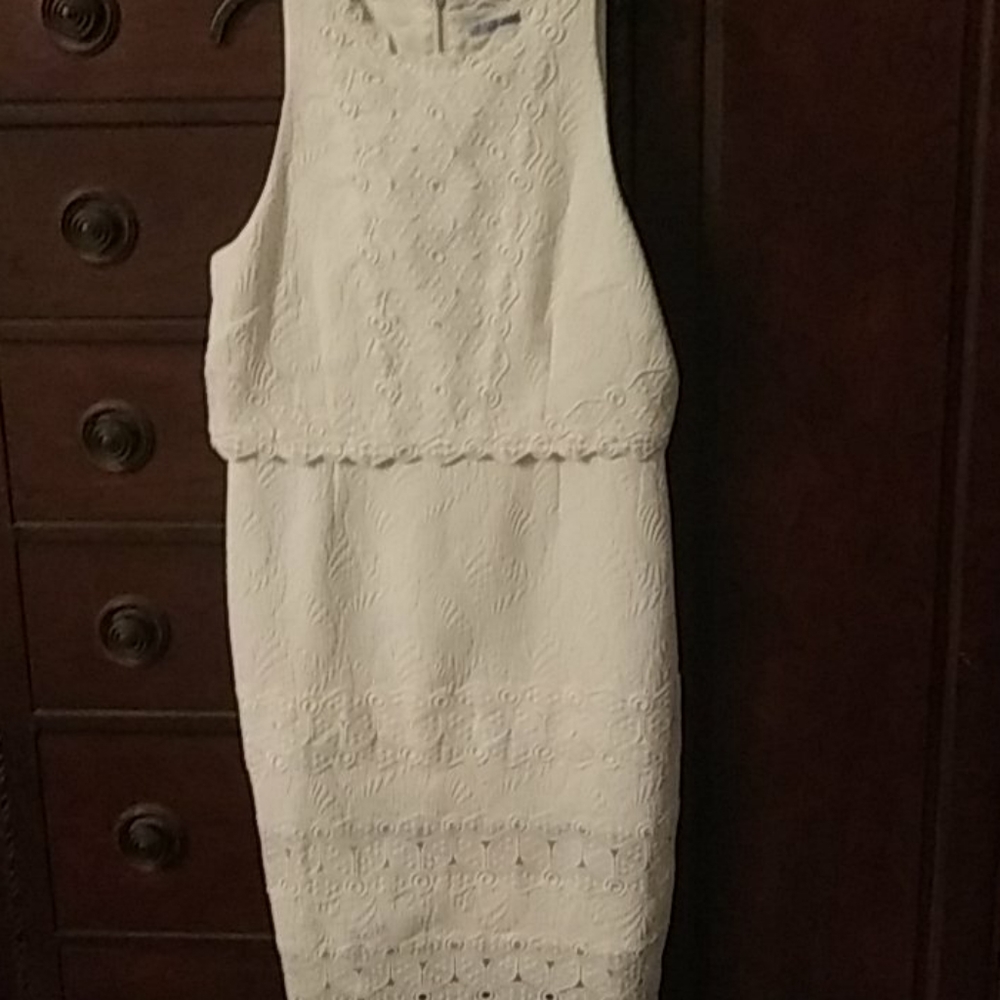 White embroidery dress